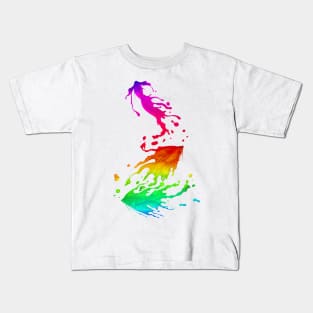 Rainbow Fighting Fish Kids T-Shirt